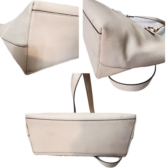 Coach chalk crossgrain leather - Gem NWOT COACH F79608 Crossgrain Leather Gallery Tote IM/CHALK New